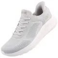Skechers Slip-Ins Bobs Squad Chaos Current Muse Damen Sneaker Light Grey EU 39