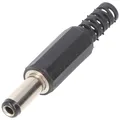 Goobay DC-Stecker mit Knickschutz - Bohrung 2,5 mm x 5,5 mm 11123