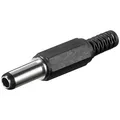 DC-Spannungsversorgungsstecker ø2,5x5,5mm mit Knickschutz