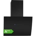 Bomann® Dunstabzugshaube 60cm mit bürstenlosem DC-Motor|Umluft oder Abluftbetrieb | Kopffreihaube mit 3 Stufen|Schräghaube mit Auto Opening&5-la... - Schwarz