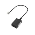 Hama - 201130 Telefon-Adapter, Modular-Stecker 6p4c - TAE-F-Buchse, 0,2 m