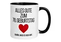 Momentals Tasse 78. Geburtstag Mann Frau – „Alles Gute“ – Geburtstagsgeschenk, Gratis Versand · Links-&Rechtshänder · Spülmaschinenfest