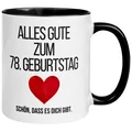 Tasse 78. Geburtstag Mann Frau – „Alles Gute zum Geburtstag“ – Männer Frauen
