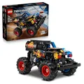LEGO Technic Monster Jam Grave Digger Feuer und EIS - Monstertruck Modellbau & Konstruktionsspielzeug mit Rückziehmotor - Spielzeug für Kinder, Mädchen & Jungen - Geschenke für Kinder - 42219