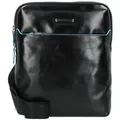 Piquadro Brief Umhängetasche Leder 26 cm  schwarz