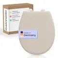 instmaier Alma | Toilettendeckel mit Absenkautomatik | Pergamon Weiß | Made in Germany | Ovale Form | Toilettensitz aus Duroplast | Leicht abzunehmende Toilettenbrille | WC-Sitz stabil bis 250kg