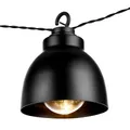 BUTLERS Lichterkette 5,7m mit 10 Mini-Lampen -WAREHOUSE- Metall-Lampenkette Industrie Design | ideal für Küche, Wohnzimmer, Balkon, Party