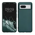 kwmobile Case kompatibel mit Google Pixel 8 Hülle - Schutzhülle aus Silikon metallisch schimmernd - Handyhülle Metallic Petrol
