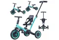 COIL Dreirad Lauflernrad, Kinderlaufrad, Dreirad/Laufrad, Balance Bike, 6in1, Sattel aus Ökoleder, ab 12 Monaten, Gummiräder, Höhenverstellung