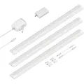 ledscom.de Smarte LED Unterbau-Leuchte SIRIS weiß matt, WLAN-Controller, flach, Smart-Home, Alexa-fähig, je 50cm, je 655lm, weiß, 3er Set