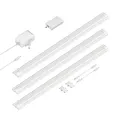 ledscom.de Smarte LED Unterbau-Leuchte SIRIS weiß matt, WLAN-Controller, flach, Smart-Home, Alexa-fähig, je 50cm, je 655lm, weiß, 3er Set