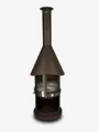 Firestar Gartenkamine Grillkamin DN 700 Swing Glas 3. Generation NEU Edelstahl braun-metall Grillkamin