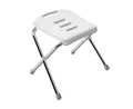 spirella Dusch- und Badhocker VIVAWELL Bad-Klappsitz, belastbar bis 130 kg, Hochwertiger Edelstahl, Rostfrei, Ergonomisch geformt mit großer Sitzfläche, Rutschfester Stand durch gummierte Füße, Belastbar bis 130 kg, Klappbar und platzsparend, Inkl. Haken und Befestigungsmaterial zum Aufhängen