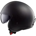 LS2, Jet Motorradhelm SPITFIRE II SOLID Matt Black, L