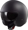 LS2 OF599 Spitfire II Solid Motorradhelm (Schwarzmatt) Gr: L (59)