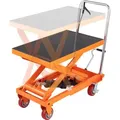 VEVOR Scherenhubtisch hydraulisch 500 kg Tragfähigkeit Hubtischwagen 285–900 mm Hubbereich Hubtisch Werkstatt 815 x 505 mm Plattform Scherenhubw...
