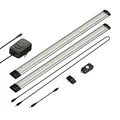 parlat LED Unterbau-Leuchte Siris, Bewegungsmelder, flach, je 50cm, je 531lm, warm-weiß, 2er Set