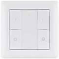 Paulmann 50134 SH ZB Wandtaster Doppelwippe On/Off/Dimm Home Funk-Schalter Weiß