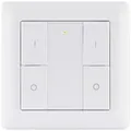 50134 SH ZB Wandtaster Doppelwippe On/Off/Dimm Paulmann Home Funk-Schalter Weiß