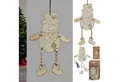 CEPEWA Dekofigur DIY 3D Bastelset Schneemann 12er Set inkl. 100cm Band 11x21x0,1cm MDF