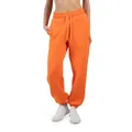SMILODOX Jogginghose Damen Lyanna, Oversize Sweatpants mit Taschen, Kordelzug am Bund, Metalllabel auf dem Oberschenkel, weichem Material, Bequeme Freizeithose für Sport, Streetstyle und Alltag