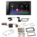 Pioneer DMH-A240DAB Bluetooth Autoradio USB MP3 DAB+ Einbauset für Touareg 7L