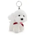 Nici Schlüsselanhänger Hund Bichon Frisé weiß stehend 10 cm