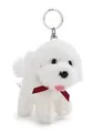 Schlüsselanhänger Bichon Frisé 10cm - braun - Treuer-Plüschbegleiter für Rucksack oder Tasche, Schlüsselhalter für Klein und Groß | 63400
