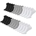 Sneaker Socken Herren 4346 Damen Sneakersocken 12 Paar Kurze Halbsocken Baumw...