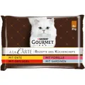 Gourmet A la Carte Katzenfutter nass, Sorten-Mix, 12er Pack (12 x 4 Beutel à 85g)