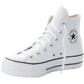 Converse CHUCK TAYLOR ALL STAR LEATHER PLATFORM Sneaker weiß 42 EU