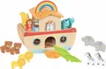 MEINE KLEINE ARCHE NOAH Tiere Menschen 20 Teile Holzarche Rettungsschiff Holz