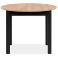 Finori Esstisch in Artisan Oak / schwarz - 100x76x100cm (BxHxT) schwarz