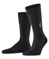 FALKE Herren Socken Airport M So Wolle Baumwolle einfarbig 1 Paar, Schwarz Black 3000 Santa Chimney, 43-44