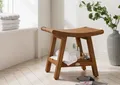 Destiny Badhocker SPA & LIVING, Japan Style mit Ablagefach 52x35,5x45,5cm, Teak