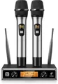 TONOR TW820 Funkmikrofon Set UHF Dual 60m für Karaoke DJ Hochzeit Kirche EVENTS