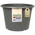 MePla Blumentopf Cilindro - runder Pflanzkübel - wetterfestes Pflanzgefäß - UV-beständiger Blumenkübel - Pflanzentopf - Kübel - Ø 35 - Anthrazit