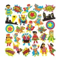 Moosgummi-Aufkleber Helden (pro Set 120) Bastelbedarf Verzierung & Dekorationen