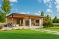 Gartenhaus Blockhaus  Pultdach 70 mm Domeo 10 850x450 cm Lasita