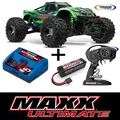 TRAXXAS# TRX89087-4-GR MAXX Ultimate 4x4 grün +4S 5000 mAh Akku+8A Ladegerät RTR