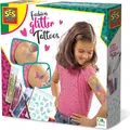 SES Creative 14142 Fashion Glitter Tattoos Modische Glitzertattoos zum Selbstgestalten für Kinder, Tattoo-Set für Kinder, 5 Jahr(e), Mehrfarbig