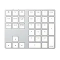 iMounts USB-C Bluetooth Numerische Ziffernblock – Kabelloses NumPad, Wiederaufladbare Numerische Tastatur für Laptop, Tablet, iPad, MacBook, Windows, Silber (Silver)