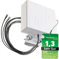 5G LTE Antenne Außenantenne Multiband Duo Antenne 5G / 4G / 3G MiMo 2X 9 dBi ...