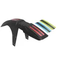 Zefal Fahrrad VR Steckblech Schutzblech FM30 Schwarz mit 3 Stickern Spritzschutz