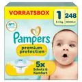 Pampers Premium Protection Gr.1 Newborn 2-5kg Windeln Vorratsbox 248 Stück