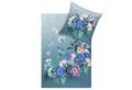 Estella Bettwäsche Alice 4821 581 Blautanne, Mako-Satin, 2 teilig, Blumen, Blüten, Pfingstrosen