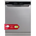 Telefunken Geschirrspüler freistehend Stand Spülmaschine 60cm AquaStop Silber
