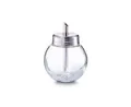 Zeller Present Zuckerdose Zuckerstreuer, Glas/Edelstahl 304, Glas/Edelstahl, 240 ml, Ø8,5 x 11,3 cm