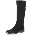 Caprice Schlupfstiefel, Blockabsatz, Langschaftstiefel in klassischer Linie, XS Schaft schwarz 40 EU