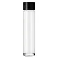 BieTal Nachhaltige Glas Trinkflasche Tube Bottle Flasche Rohrform OHNE LOGO 750ml für Sprudelwasser Flasche mit Schraubverschluss